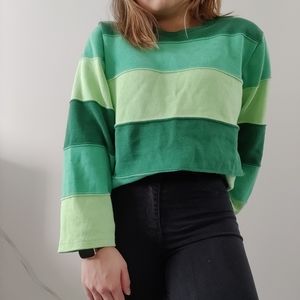Green Striped Tommy Hilfiger Sweater